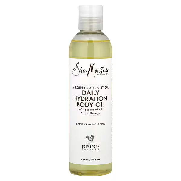 Sheamoisture Daily Hydration Body Oil Virgin Coconut Oil for Dry Skin Paraben Free 8 Oz
